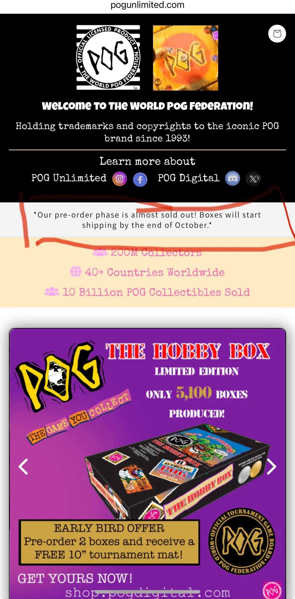 Order Your POG™️ Hobby Boxes Now! For the Intern&nbsp;❤️